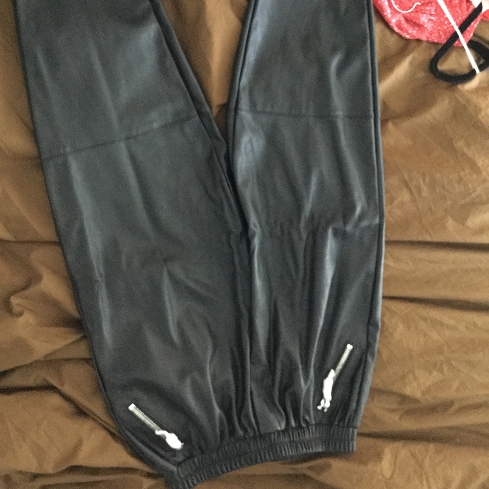Asos Leather Joggers